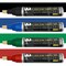 Mighty Marker PM-23 Jumbo Chisel Tip, Black, Blue, Green, Red, 4PK 40523 - alternate 1